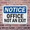 Signmission Exit Sign, Plastic, 14 in W, 10 in H, Office Not An Exit OS-2PACK-NS-P-1014-L-16284 - alternate 5